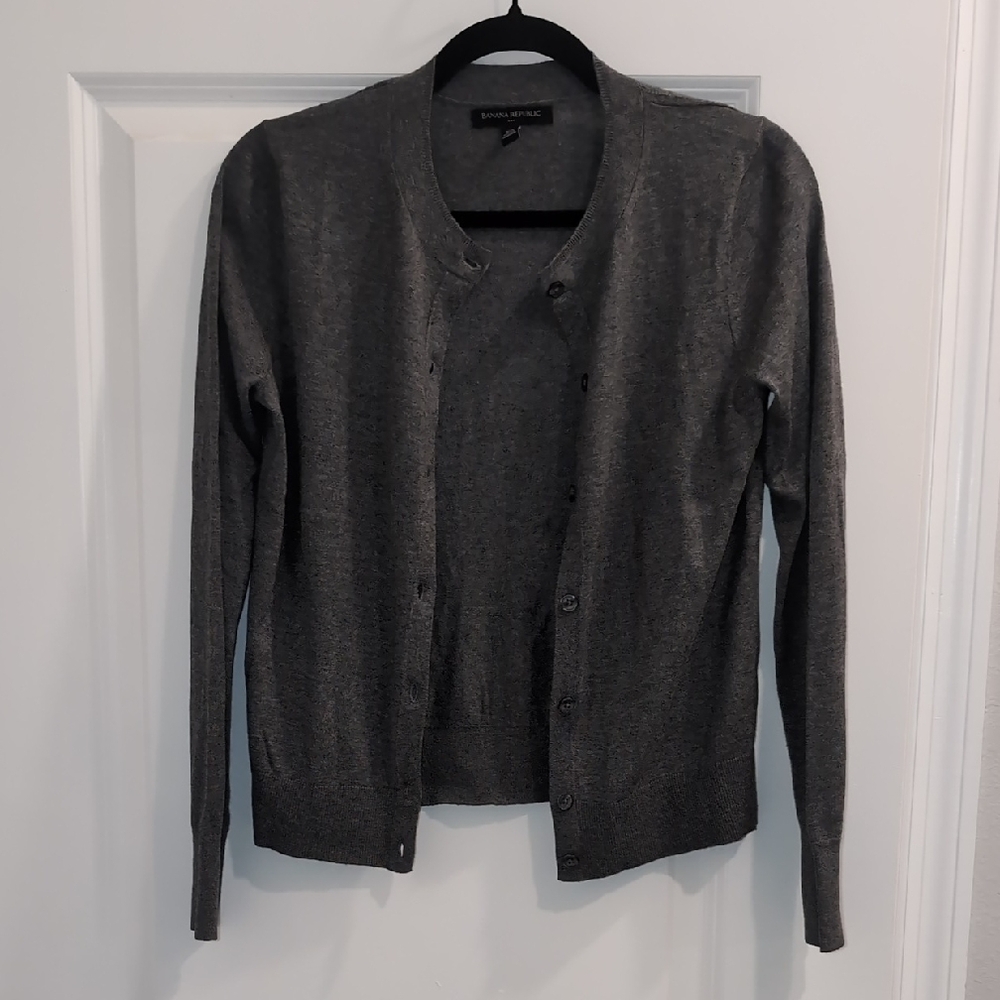 Banana Republic Charcoal Women's Cardigan